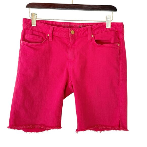 Kate Spade New York Hot Pink Broome Street Cut Off  Jean Shorts Size 29 - Picture 1 of 11